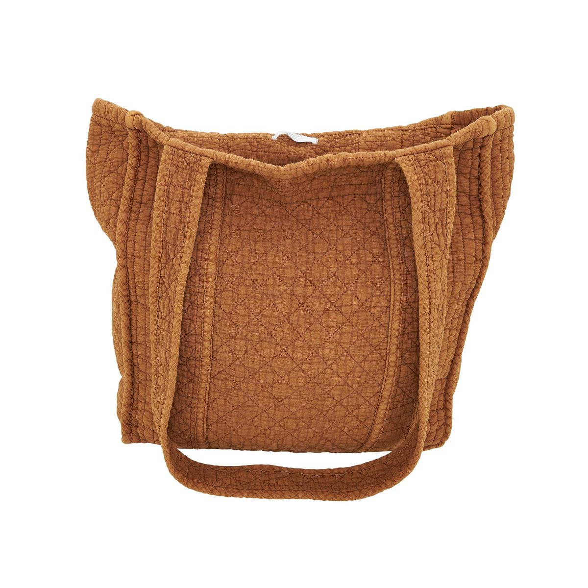 Saro Lifestyle Soft Cotton Quilted Tote Bag - thumbnail 6