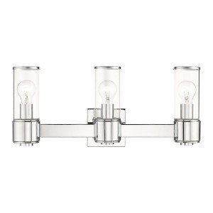Livex Lighting Quincy 3 - Light Vanity in  Polished Chrome - 1 of 4