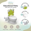 Dolu Nuve Frog Baby Toddler Potty Chair Light Sound Toilet Paper Holder, White - 2 of 4