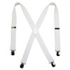 CTM Men's Elastic with Anti Slip Pin Clip 1 1/2 Inch Solid Suspenders - 3 of 4