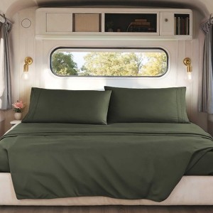 Nestl RV Queen Sheets, Super Soft 4PC Microfiber Sheet Set for Camper, Short Queen Sheets - 1 of 4