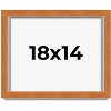 PosterPalooza | Flat Brown Picture Frame - UV Acrylic, Backing Board, Hanging Hardware Included - 2 of 4