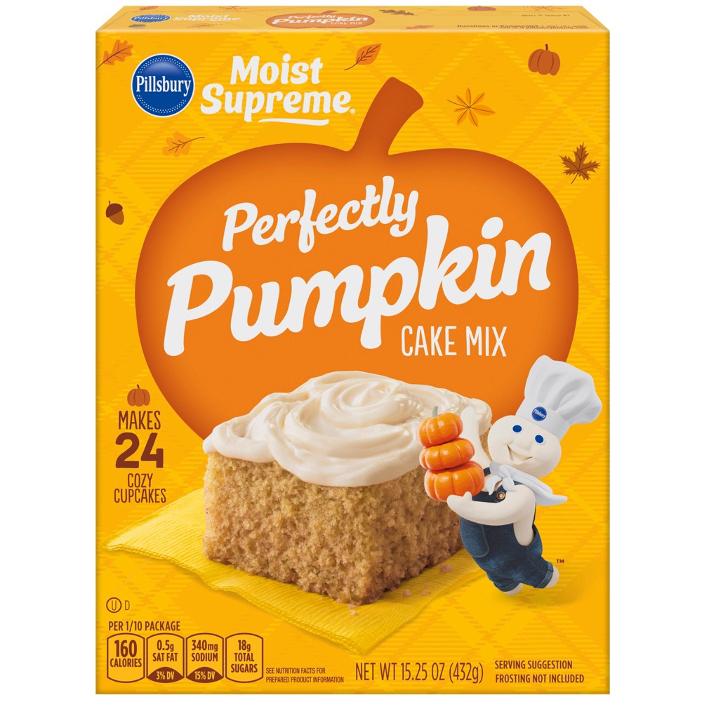 UPC 013300920466 product image for Pillsbury Moist Supreme Perfectly Pumpkin Premium Cake Mix, 15.25oz | upcitemdb.com