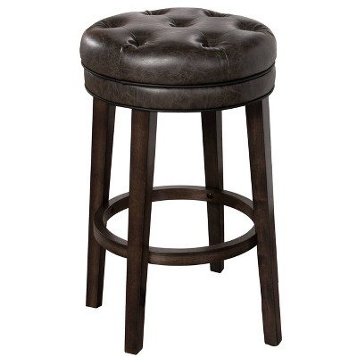 Krauss Backless Barstool Charcoal Gray - Hillsdale Furniture