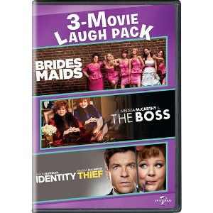 Bridesmaids / The Boss / Identity Thief 3-movie Laugh Pack (DVD) - 1 of 1