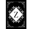 Briarwood Lane Everyday Double Sided Garden Flag 12x18 For Outdoor Black and White Monogram Z Garden Flag Flags For Outside - 3 of 4