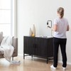 MH London Dottie 40" Solid Wood with Gold Metal Legs Sideboard - 3 of 4