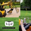 12V Kids Ride On Excavator with Remote Control, Functional Digging Arm, LED Tail Lights, Music, USB - 3 of 4