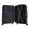 InUSA Checked Butterfly Print Lightweight Hardside Spinner 3pc Suitcase Set - Black - 3 of 4