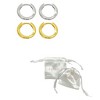 Adornia 14k Gold Plated And Silver Plated Set Of Huggie Hoop Earrings - 3 of 4