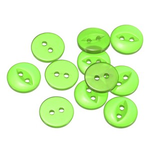 Unique Bargains Round Resin 2-Hole Fish Eye Craft Replacement Sewing Button 10 Pcs - 1 of 4