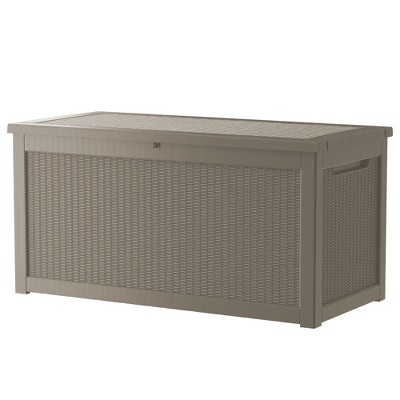 Decksplore Deck Box Outdoor Storage Box, Patio Gardening Tools, Water and UV Resistant for Patio, Garden