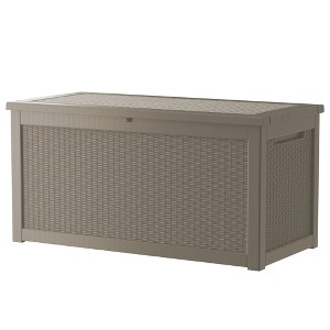 Decksplore Deck Box Outdoor Storage Box, Patio Gardening Tools, Water and UV Resistant for Patio, Garden - 1 of 4