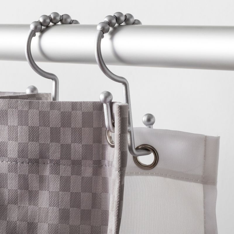 Double Glide Rustproof Aluminum Shower Curtain Hooks - Made By Design&#8482;, 5 of 8