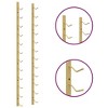 vidaXL Iron Wall-Mounted Wine Rack - Contemporary Wine Storage for Up to 12 Bottles, Gold Finish - 4 of 4