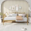 Twin Size Daybed Frame, Metal Sofa Bed with Trundle, Heavy Duty Steel Slats, Space Saving for Bedroom, Living Room - 4 of 4