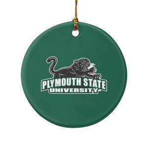 Plymouth State University Primary Logo Porcelain Holiday Christmas Tree Ornament  2.8" (7.1 cm) - 1 of 4