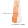 INSPIRE CHIC Women's Solid Contrast Color Pleated Long Satin Neck Scarves 49.2"x4.3" 1 Pc - 3 of 4