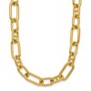 Chisel Stainless Steel Polished Yellow IP-Plated 9mm 17" Plus 2" Extension Open Link Necklace - 2 of 4