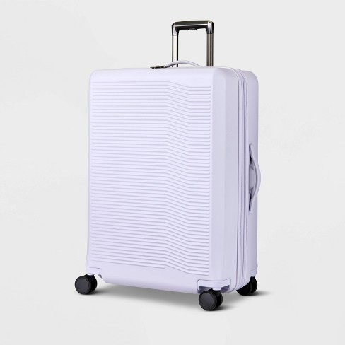 Signature Hardside Large Checked Spinner Suitcase Matte Thistle