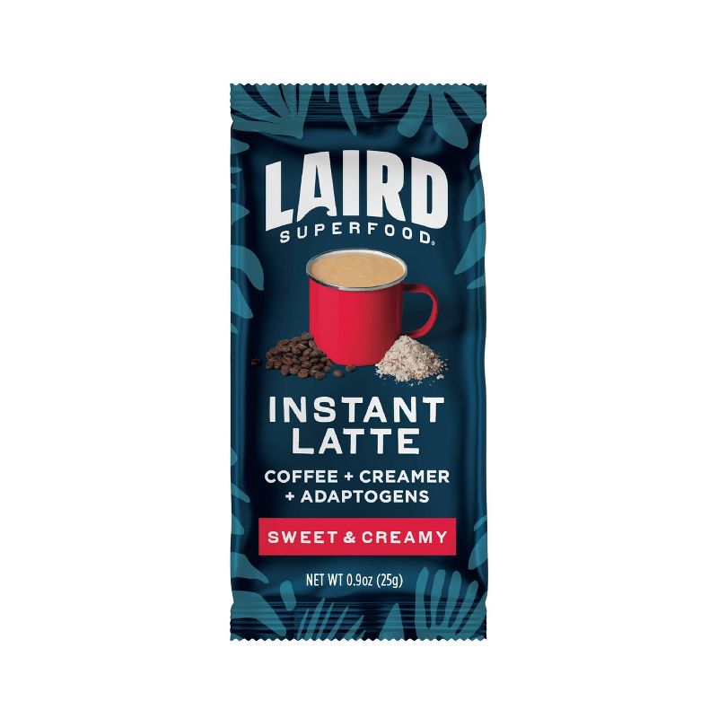 Laird Superfood Sweet and Creamy Medium Roast Instant Latte - 5ct, 1 of 8