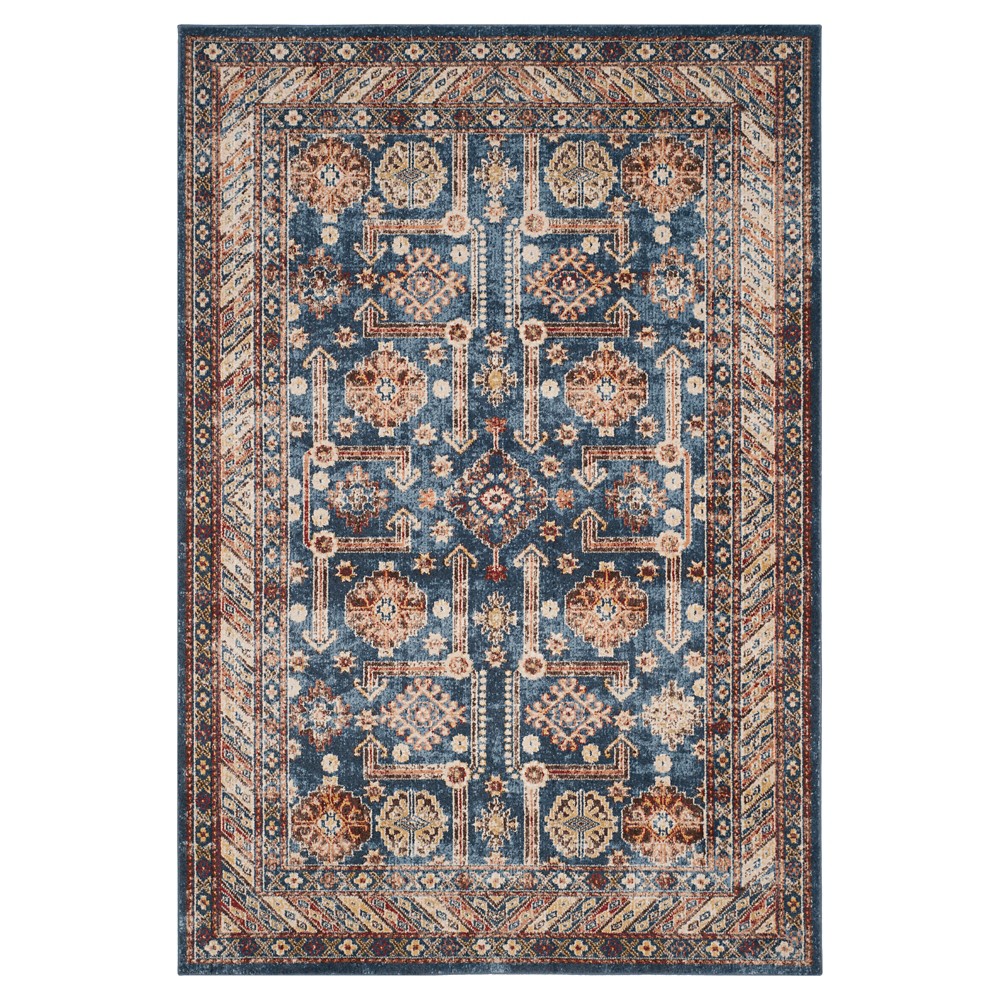 3'x5' Vanessa Medallion Area Rug Royal/Ivory - Safavieh