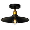 CWI Lighting Brave 1 Light Flush Mount With Black Finish - 4 of 4