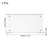 Unique Bargains Home Office Double-Sided Magnetic Acrylic Picture Frame - 2 of 4