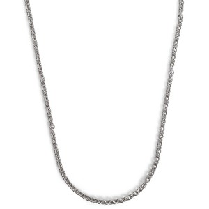 Dicksons Open Cable Chain Men's 24 Inch Stainless Steel Everyday Necklace on Presentation Card - 1 of 4