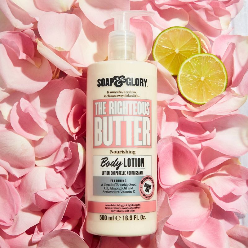 Soap &#38; Glory The Righteous Butter Moisturizing Body Lotion - Original Pink Scent - 16.9 fl oz, 5 of 10