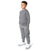 EVERYDAY KIDS Boys’ Fleece Charcoal Gray Crewneck Sweatshirt; Boy’s Long Sleeve Pullover Shirt - Soft and Breathable Cotton/Poly Blend - 3 of 4