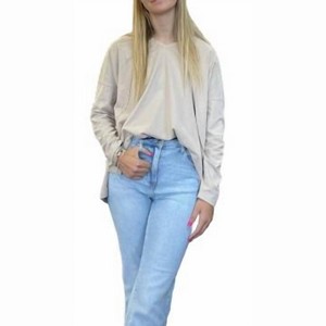 Women's V-Neck Cotton Top - be cool - 1 of 1