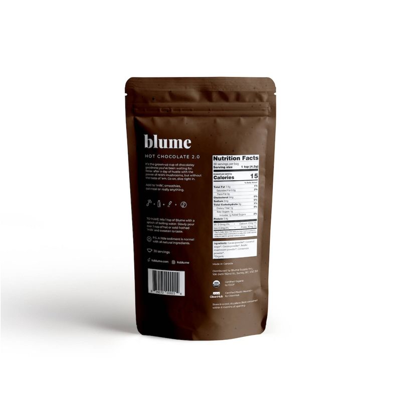 Blume Superfood Latte Powder Reishi Hot Cacao - 4.4oz, 6 of 8