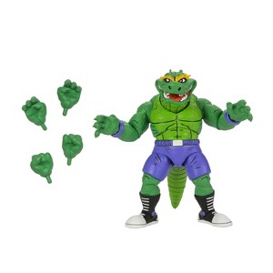 NECA Teenage Mutant Ninja Turtles Archie Comics Stump Wrestling Leatherhead 7" Scale Action Figure - 1 of 4