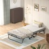 Aheaplus Folding Bed with Mattress, Rollaway Bed with Metal Frame - 2 of 4