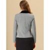 INSPIRE CHIC Women's Work Office Contrast Collar Single Breasted Winter Coat - 4 of 4