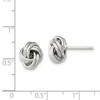 Black Bow Jewelry 9mm Grooved Love Knot Earrings in Sterling Silver - 4 of 4