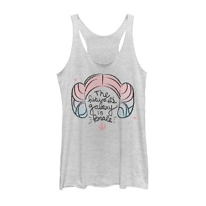 Women's Star Wars Princess Leia Future Galaxy is Female Racerback Tank Top - 1 of 3