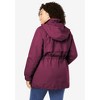 Woman Within Plus Size Fleece-Lined Taslon Anorak - 3 of 4