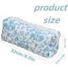 Fmeida Pencil Pouch Cute Pencil Case for Girls Aesthetic Pencil Bag with Zipper Pen Cases School blue - 4 of 4