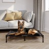 Elevated Dog Bed - 36x30-Inch Portable Pet Bed with Non-Slip Feet - Indoor/Outdoor Dog Cot or Puppy Bed for Pets up to 80lbs by PETMAKER (Black) - 2 of 4