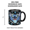 Disney Stitch Breaking Barrier 16 Oz Heat-Reactive Black Ceramic Mug - 4 of 4