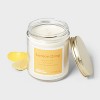 7oz Glass Jar Candle with Lid Lemon Drop - Room Essentials™ - 3 of 3