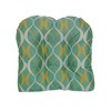 Blazing Needles, 19-inch U-Shaped Premium Outdoor Tufted Dining Chair Cushion - 2 of 2