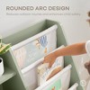 Comfy Cubs Kids Bookshelf 35.2 x 15.7 x 31.5 Inches - Sturdy Montessori Shelf with Soft & Hard Shelves - Sage - 4 of 4
