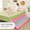 Infans 71" Foldable Baby Bed Rail Guard Toddlers Swing Down Safety Bedrail Pink - 3 of 4