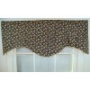 RLF Home Fenia Cornice 100% Cotton with Fully Lined 3" Rod Pocket Valnance for Windows 50" x 17" Blue - 2 of 4