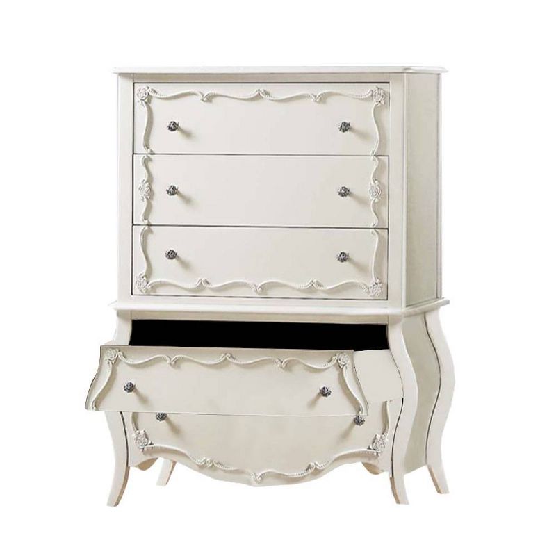 Edalene 37&#34; Decorative Storage Drawers Pearl White - Acme Furniture, 6 of 7