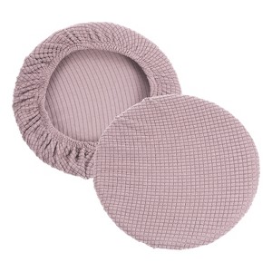 Unique Bargains Non-Slip Washable 11"-16'' Elastic Round Bar Stool Seat Cushions for Chair Stool 2 Pcs - 1 of 4