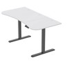Monoprice Pre-Drilled 3-piece Sit-Stand Desk Table Top 63 Inches Wide - White |Custom Sized For Motorized And Manual Crank Height Adjustable Desk - 2 of 4
